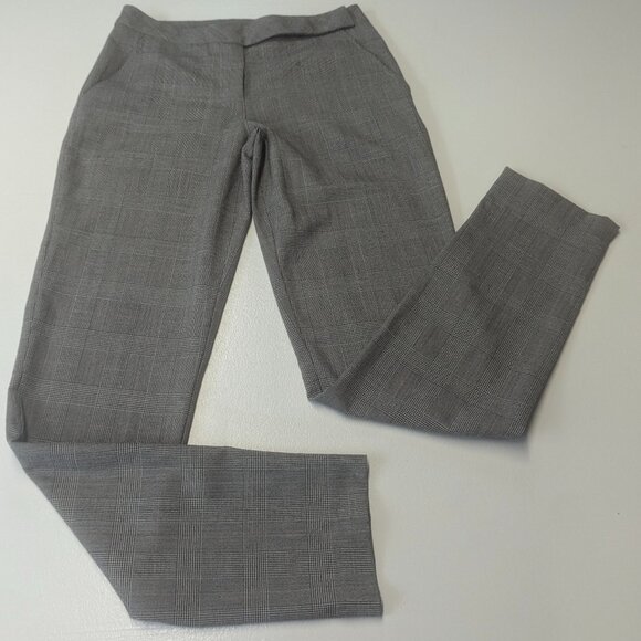 St. Vincent Size 4 Wool Blend Black and White Patterned Pants - Picture 1 of 15